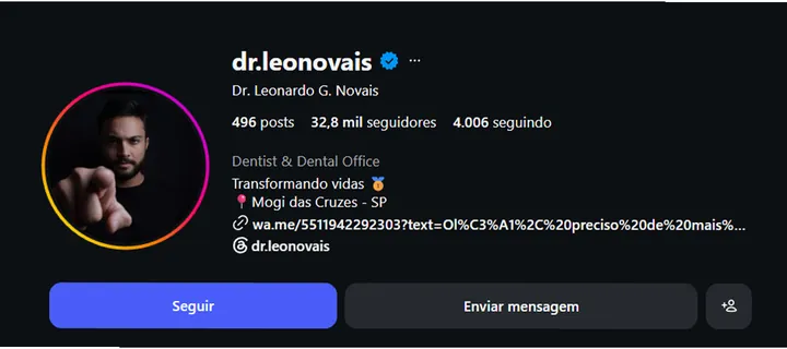 Print de atendimento de clínica