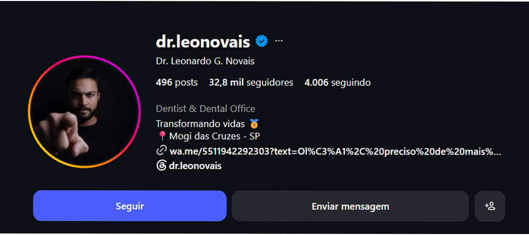 Print de atendimento de clínica